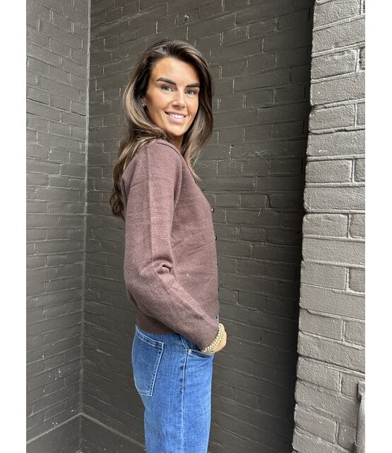 Vest Larissa Bruin