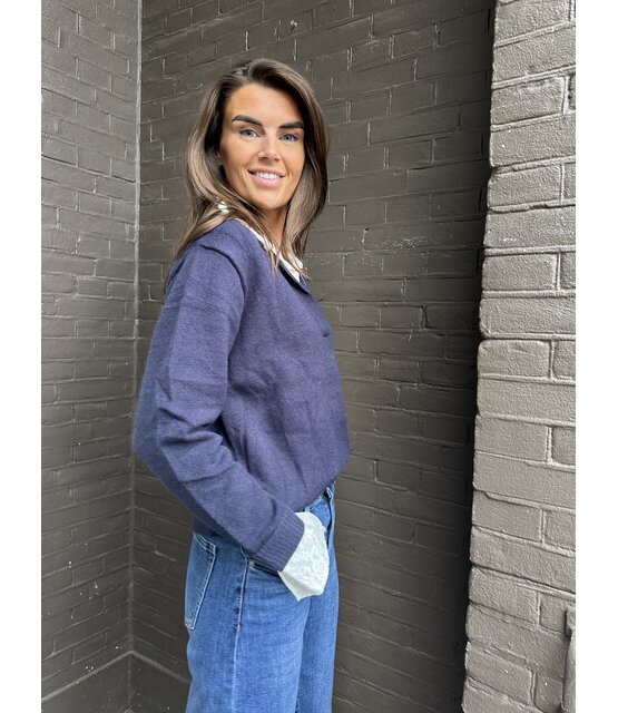 Trui Charlotte Donkerblauw