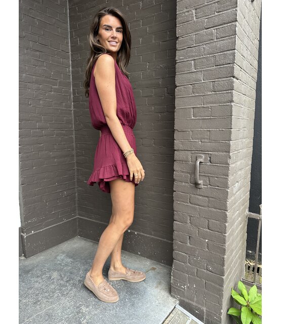 Playsuit Manon bordeaux