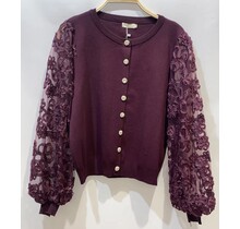 vest Roos Bordeaux