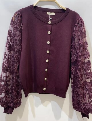 vest Roos Bordeaux