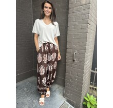 Broek Mandy Print Bruin