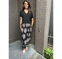 Broek Mandy Print Zwart
