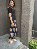 Broek Mandy Print Zwart