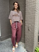 Broek Balloon Kim Bordeaux