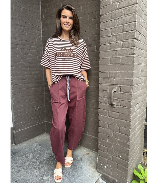 Broek Balloon Kim Bordeaux