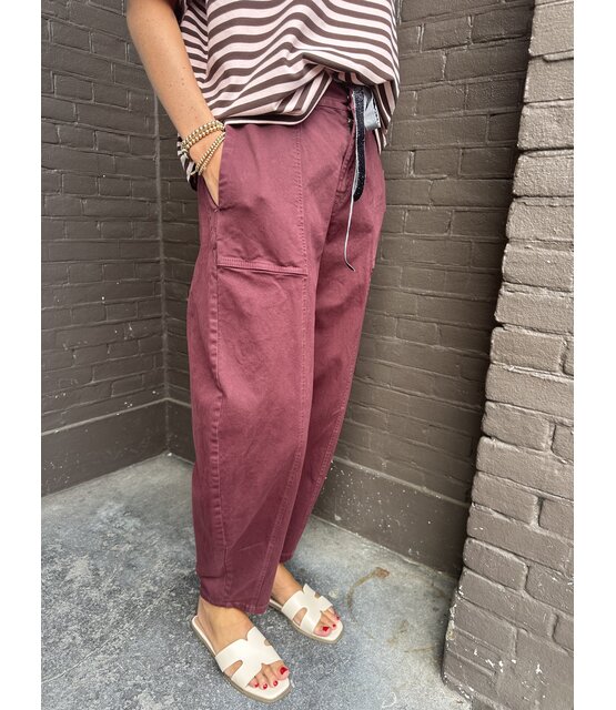 Broek Balloon Kim Bordeaux