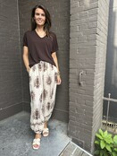 Broek Mandy Print Beige