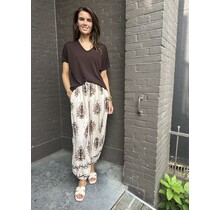 Broek Mandy Print Beige