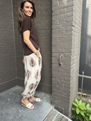 Broek Mandy Print Beige