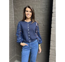 Vest Roos Donkerblauw