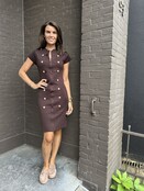 Jurk Brigitte bruin