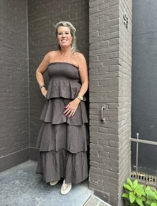 Jurk Chantal Bruin