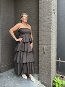 Jurk Chantal Bruin