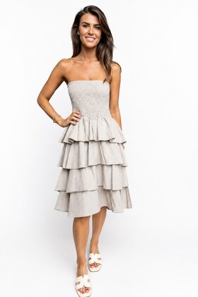 Jurk Marije taupe