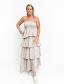 Jurk Chantal taupe