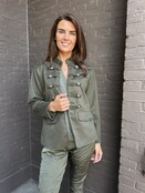 Jas babette groen