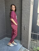 Broek Sascha Bordeaux