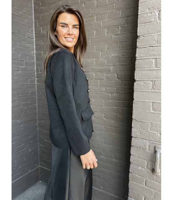 Jas babette Zwart