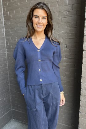 Vest Pien Donkerblauw