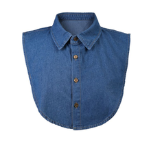 Kraagje Denim Donkerblauw