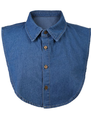 Kraagje Denim Donkerblauw