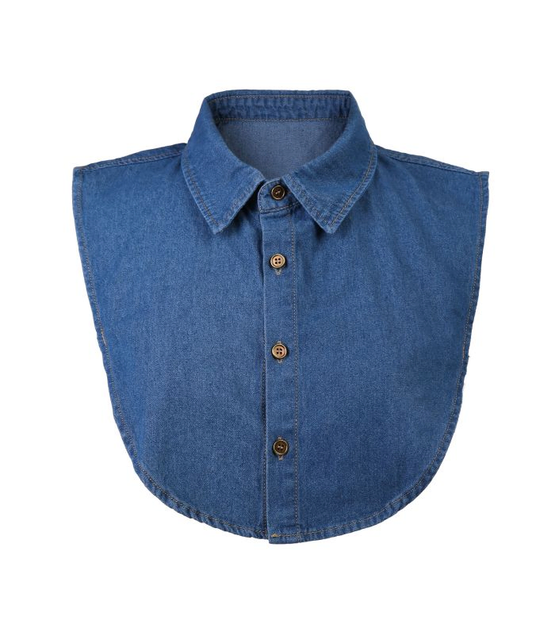Kraagje Denim Donkerblauw
