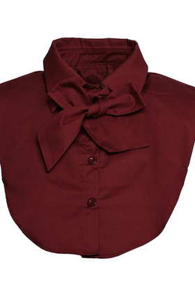 Kraagje Bordeaux Met Strik