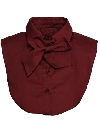 Kraagje Bordeaux Met Strik