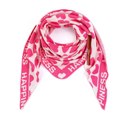 Sjaal Happiness Panter Roze