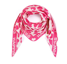 Sjaal Happiness Panter Roze