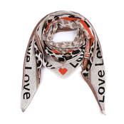 Sjaal Love Panter beige