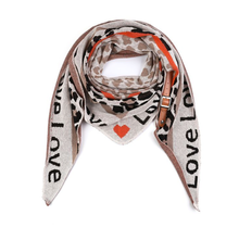 Sjaal Love Panter beige