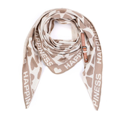 Sjaal Happiness Panter Beige