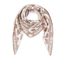 Sjaal Happiness Panter Beige
