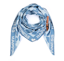 Sjaal Happiness Panter Blauw