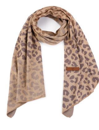 Sjaal Petra Panter Khaki
