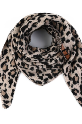 Sjaal Eva Panter Beige