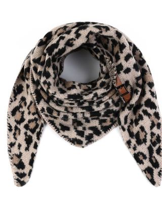 Sjaal Eva Panter Beige