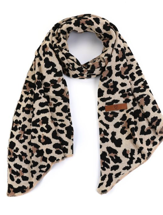 Sjaal petra Panter Camel