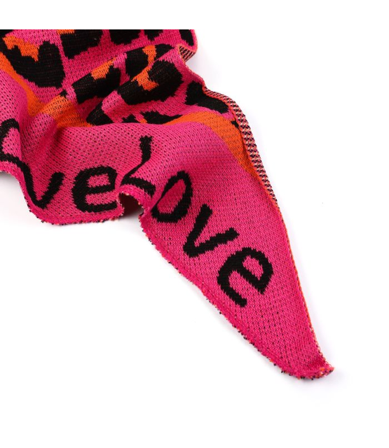 Sjaal love Panter Roze