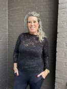 Top Kiki Kant Zwart