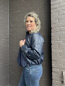 Jas Biker Donkerblauw