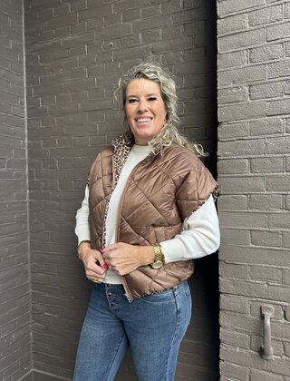 Bodywarmer Reversable Panter Bruin