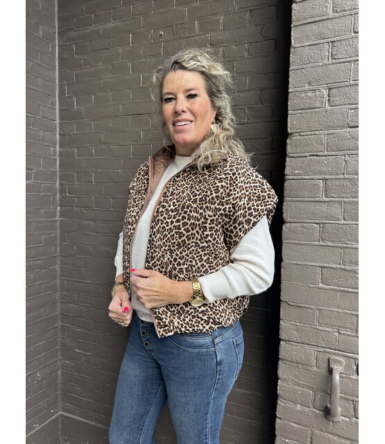 Bodywarmer Reversable Panter Bruin