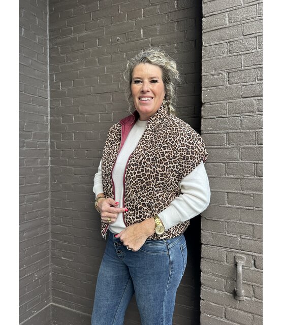 Bodywarmer Reversable Panter Bordeaux