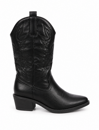 Laars Christel Zwart Leather Look