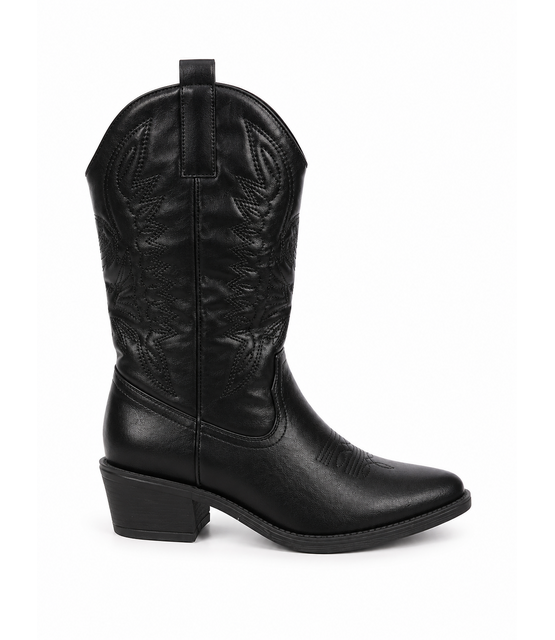 Laars Christel Zwart Leather Look