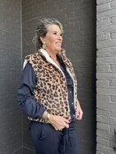 Bodywarmer Fluffy Panter Beige