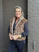 Bodywarmer Fluffy Panter Taupe
